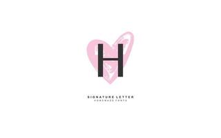 h amor logo diseño inspiración. vector letra modelo diseño para marca.