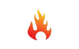 Fire logo design inspiration. Vector template design for brand.