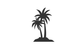 Palm beach design vector with isolated for your template.