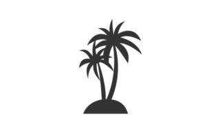 Palm beach design vector with isolated for your template.