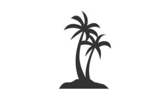 Palm beach design vector with isolated for your template.