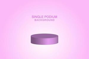 3D SINGLE PODIUM BACKGROUND, Vector illustration concepts for social media banners and post, business presentation and report templates, marketing material, print design