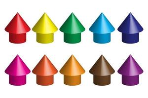 Colorful house icon, colorful cone icon, suitable to be used as icon, t-shirt design and print. vector