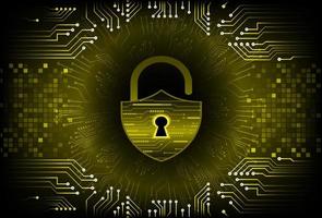 Modern Cybersecurity Technology Background with padlock vector