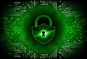 Modern Cybersecurity Technology Background with padlock vector