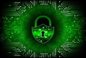 Modern Cybersecurity Technology Background with padlock vector