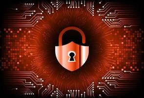 Modern Cybersecurity Technology Background with padlock vector