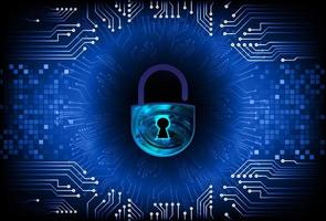 Modern Cybersecurity Technology Background with padlock vector