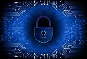 Modern Cybersecurity Technology Background with padlock vector