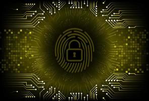 Modern Cybersecurity Technology Background with padlock vector