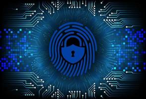 Modern Cybersecurity Technology Background with padlock vector