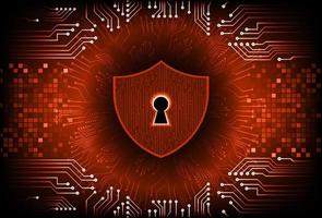 Modern Cybersecurity Technology Background with padlock vector