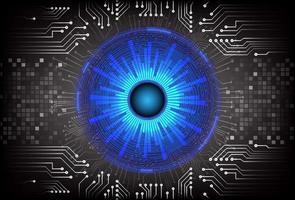 Modern  Cybersecurity Eye on Technology Background vector