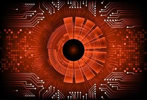 Modern  Cybersecurity Eye on Technology Background vector