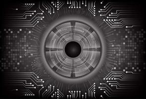 Modern  Cybersecurity Eye on Technology Background vector