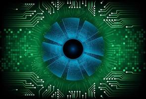 Modern  Cybersecurity Eye on Technology Background vector