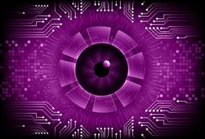 Modern  Cybersecurity Eye on Technology Background vector