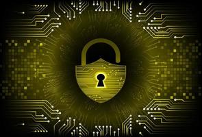 Modern Cybersecurity Technology Background with padlock vector