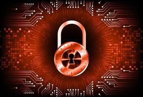 Modern Cybersecurity Technology Background with padlock vector