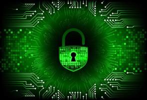 Modern Cybersecurity Technology Background with padlock vector