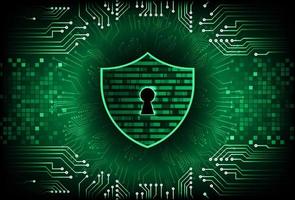 Modern Cybersecurity Technology Background with padlock vector