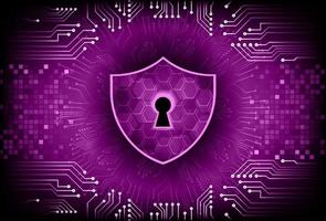 Modern Cybersecurity Technology Background with padlock vector