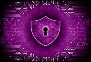 Modern Cybersecurity Technology Background with padlock vector