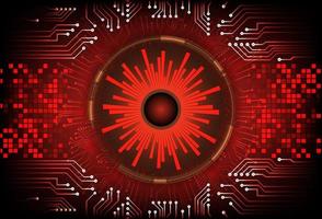 Modern  Cybersecurity Eye on Technology Background vector