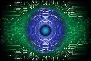 Modern  Cybersecurity Eye on Technology Background vector