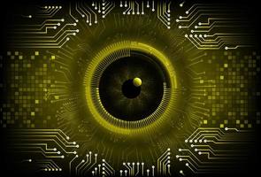 Modern  Cybersecurity Eye on Technology Background vector