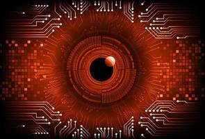 Modern  Cybersecurity Eye on Technology Background vector
