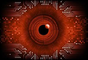 Modern  Cybersecurity Eye on Technology Background vector