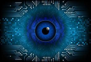 Modern  Cybersecurity Eye on Technology Background vector