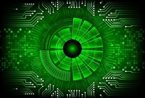 Modern  Cybersecurity Eye on Technology Background vector