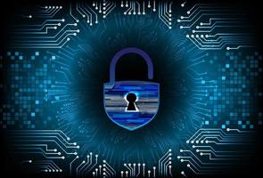 Modern Cybersecurity Technology Background with padlock vector