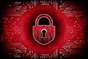 Modern Cybersecurity Technology Background with padlock vector