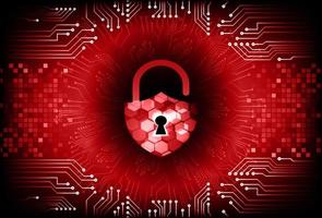 Modern Cybersecurity Technology Background with padlock vector