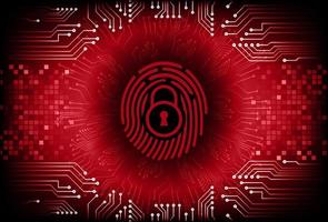 Modern Cybersecurity Technology Background with padlock vector