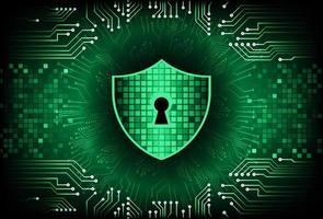 Modern Cybersecurity Technology Background with padlock vector