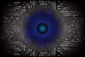 Modern  Cybersecurity Eye on Technology Background vector