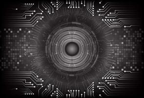 Modern  Cybersecurity Eye on Technology Background vector