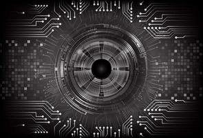 Modern  Cybersecurity Eye on Technology Background vector