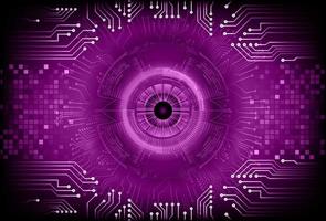 Modern  Cybersecurity Eye on Technology Background vector