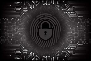 Modern  Cybersecurity Eye on Technology Background vector