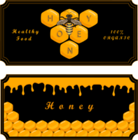 divers miels naturels savoureux et sucrés de nid d'abeilles png