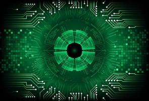 Modern  Cybersecurity Eye on Technology Background vector