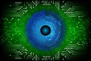 Modern  Cybersecurity Eye on Technology Background vector