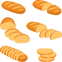 Various sweet tasty baked bread png