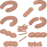 Various sweet tasty sausage png