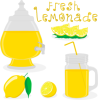 Various sweet tasty natural lemonade png